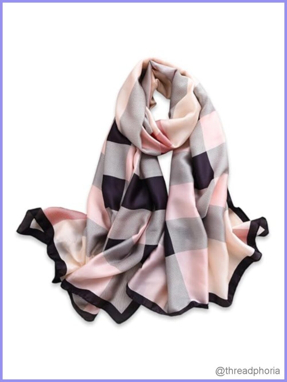 Large Silk Feeling Satin Shawl Wrap Lightweight Fashion Scarf for Women